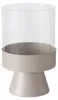 Boltze Windlicht Pallas Leuchter Eisen & Klarglas Beige Voir les images du produit 15