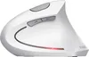 A white vertical ergonomic mouse is shown against a white background. Produktbild-Vorschau
