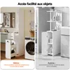 Armoire de salle de bain Puluomis, meuble de rangement pour Voir les images du produit 4