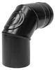 Pelletbogen 90° Ø80 mm mit Tür schwarz matt Produktbild-Vorschau 3