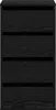 A black wooden cabinet with four drawers. Anteprima dell’immagine prodotto