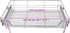 vidaXL Vestavná zásuvka Výsuvný koš 2 ks Stříbrná 800 mm Náhled obrázku produktu 2