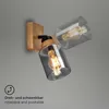 Spot, avec bois, verre fum , 1xE27/max.10W Voir les images du produit 10