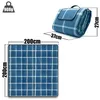 BigDean Picknickdecke 200x200 cm wasserabweisend Karo Produktbild-Vorschau 3