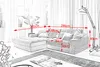 KAWOLA Sofa LANA Ecksofa Cord grau Recamiere links Produktbild-Vorschau 6