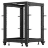 Lanberg Open rack 19'' 15U 600x600-1100 regulowany czarny Produktbild-Vorschau 5