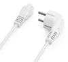 deleyCON 7,5m Netzkabel IEC C5 Typ F 90° Kleeblattkupplung Produktbild-Vorschau 2