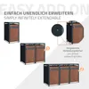 ML-Design Mülltonnenbox 1er für 1 Tonne 240L 68x80x116,3 Produktbild-Vorschau 6