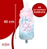 Folienballon Gender Reveal Rosa Blau Babyflasche 32 x 78 cm Produktbild-Vorschau 4