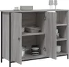 vidaXL Príborník Grey Sonoma 100x33x75 cm odvodený výrobok Náhľad obrázku produktu 4