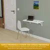 Tavolo pieghevole da parete Piano di lavoro 70x40 cm in Anteprima dell’immagine prodotto 2