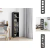 vidaXL Bücherregal/Raumteiler Grau 40x30x167,5 cm Produktbild-Vorschau 1