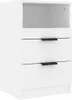 vidaXL Tables de nuit 2 pcs. Blanc Bois composite Voir les images du produit 5
