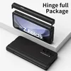 A black phone case for a Samsung Galaxy Z Fold 5 is shown in two parts, with the top part detached. Produktbild-Vorschau