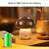 Stolná lampa Mushroom LED – drevo, teplé svetlo, plynule Náhľad obrázku produktu 10