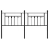 vidaXL Kopfteil Metall Schwarz 160 cm -  Kopf- & Fußenden Produktbild-Vorschau 5
