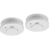 Two white smoke detectors are shown against a white background. Produktbild-Vorschau