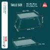 VOUNOT® Metall Tritthocker klappbar, tragbare Trittstufe Produktbild-Vorschau 3