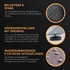 CASARIA® Mobili Giardino Polyrattan Robusto Tavolo WPC Anteprima dell’immagine prodotto 6