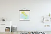 MuchoWow® Textilposter Karte - Italien - Grün 60x60 cm mit Produktbild-Vorschau 2