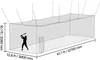 VEVOR Baseball-Schlagkäfig 1270x390x308 cm, Freistehender Produktbild-Vorschau 8