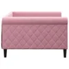 vidaXL Tagesbett Rosa 100x200 cm Samt Produktbild-Vorschau 4