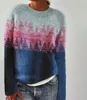 ASKSA Damen Pullover Elegant Rundhals Sweatshirt Casual Produktbild-Vorschau 2