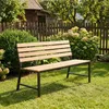 di volio Gartenbank TARZO - Beige, Sitzbank mit Lehne für Produktbild-Vorschau 9