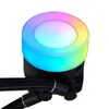 A close-up shot of a computer water cooling unit with RGB lighting. Náhled obrázku produktu