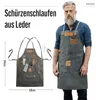 Canvas Arbeitsschürze, Grillschürze BBQ Kochschürze Art Produktbild-Vorschau 8