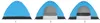 Zelt Campingzelt 2 Personen Outdoor Tent pop-up - Blau Produktbild-Vorschau 15