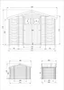 Gartenhaus mit Brennholzregal aus Holz 5,47 m2 - Produktbild-Vorschau 2
