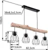 Globo Lighting závěsné svítidlo kovové černé, 4x E27 Náhled obrázku produktu 10