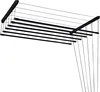 Sepio Deckenwäschetrockner Schwarz 100 cm, 6 Stäbe Produktbild-Vorschau 4