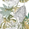 KOMPLET POŚCIELI z nadrukiem Monstera 220x240 cm BAWEŁNIANA Podgląd zdjęcia produktu 3