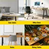 A collage of four different furniture items: side tables, an office desk, desks, and dining tables. Voir les images du produit