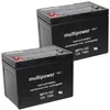 2 x PB batteria al piombo adatta per AS E 450 F, 12V 75Ah Anteprima dell’immagine prodotto 1