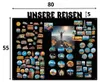 Anwicar Magnettafel Unsere Reisen - Horizontal 55x80 cm - Produktbild-Vorschau 2