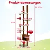 COSTWAY drapak dla kota, sufitowy, grzyb, 247-277 cm, od Podgląd zdjęcia produktu 2