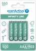 Wiederaufladbare Batterien everActive Ni-MH R03 AAA 550 mAh Produktbild-Vorschau 1