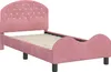 vidaXL Kinderbedframe met hoofdeinde, roze, 80 x 160 cm, Productafbeelding-voorbeeld 4