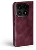 A close-up side view of a burgundy flip phone case for a Xiaomi 15T. Produktbild-Vorschau