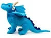 Uni-Toys - Drache blau - 26 cm (Länge) - Plüsch-Fabeltier - Produktbild-Vorschau 3