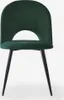 Sedia da pranzo moderna imbottita in velluto Zarda - Verde Anteprima dell’immagine prodotto 7