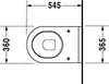 DURAVIT 2215090000 Wand-WC Starck 3 Comfort 545 mm Produktbild-Vorschau 7