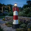 Solar Leuchtturm Roter Sand Höhe 78cm aus Polyresin mit Produktbild-Vorschau 5