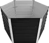 vidaXL Garten-Hochbeet Anthrazit 129 x 129 x 77 cm Produktbild-Vorschau 2