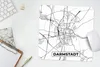 MuchoWow® Mauspad Mousepad Karte - Darmstadt - Karte - Produktbild-Vorschau 5