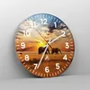 Wanduhr - Rund - Glasuhr - Elefanten Safari Dschungel Busch Produktbild-Vorschau 4