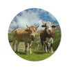 MuchoWow® Mauspad Mousepad Alpen - Kühe - Gras 50x50 cm - Produktbild-Vorschau 1